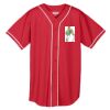 Augusta Wicking Mesh Braided Trim  Baseball Jersey Thumbnail