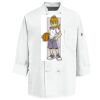Eight Knot Button Chef Coat with Thermometer Pocket Thumbnail