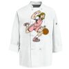 Eight Knot Button Chef Coat with Thermometer Pocket Thumbnail
