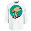 Eight Knot Button Chef Coat with Thermometer Pocket Thumbnail