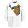 Eight Knot Button Chef Coat with Thermometer Pocket Thumbnail