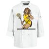 Eight Knot Button Chef Coat with Thermometer Pocket Thumbnail